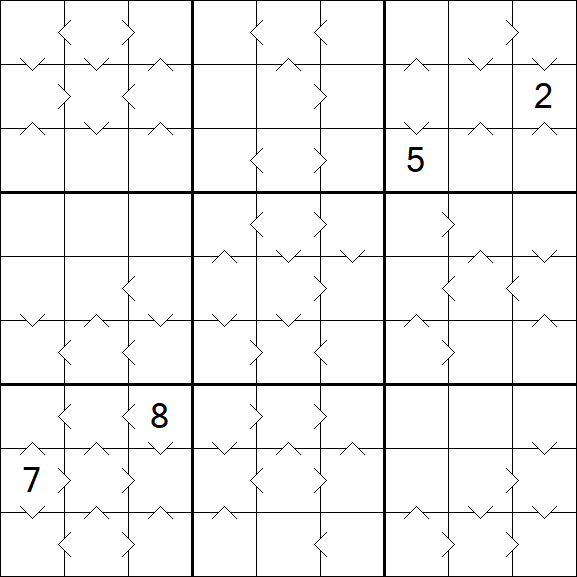 Greater Than Sudoku - Difícil