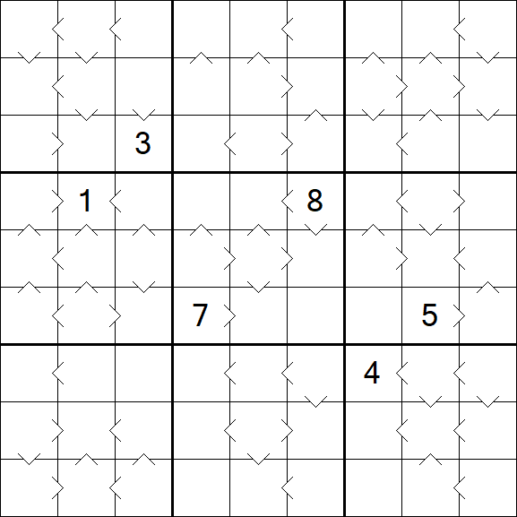 Greater Than Sudoku - Difícil