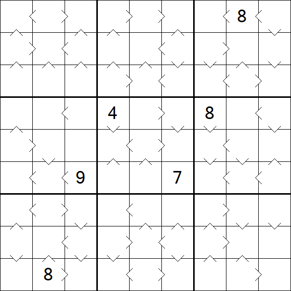 Greater Than Sudoku - Difícil