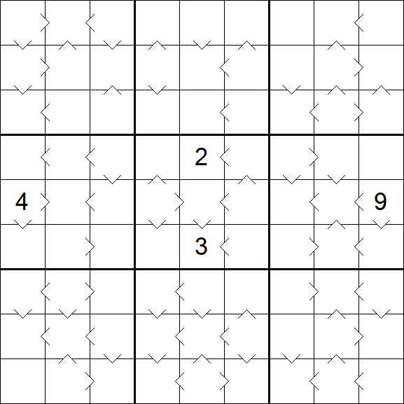 Greater Than Sudoku - Difícil