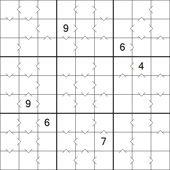 Greater Than Sudoku - Difícil