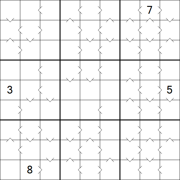 Greater Than Sudoku - Difícil
