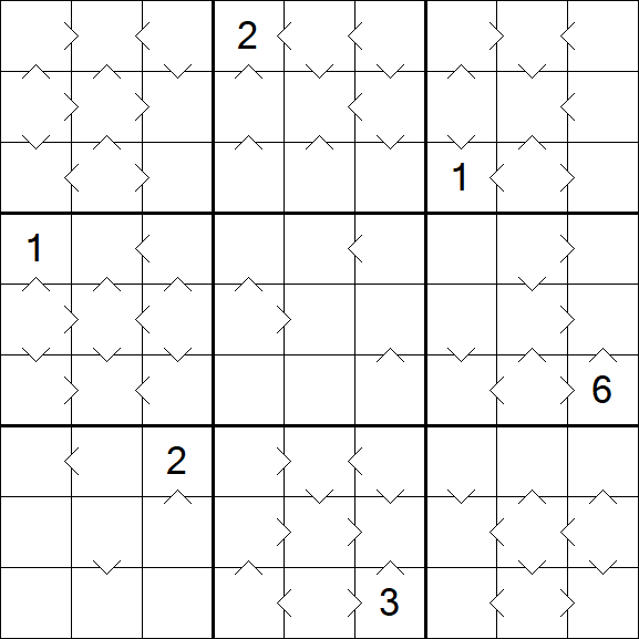 Greater Than Sudoku - Difícil