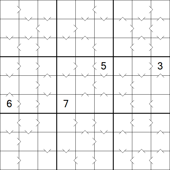 Greater Than Sudoku - Difficile