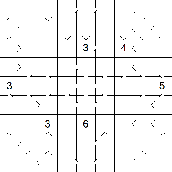 Greater Than Sudoku - Difficile