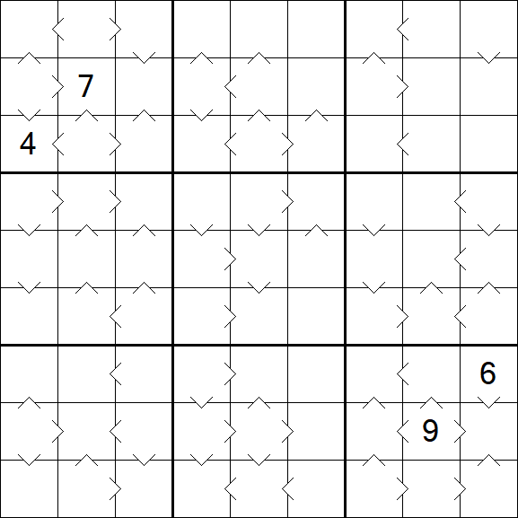 Greater Than Sudoku - Difficile