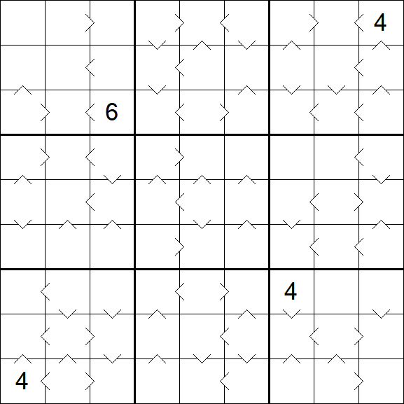 Greater Than Sudoku - Difficile