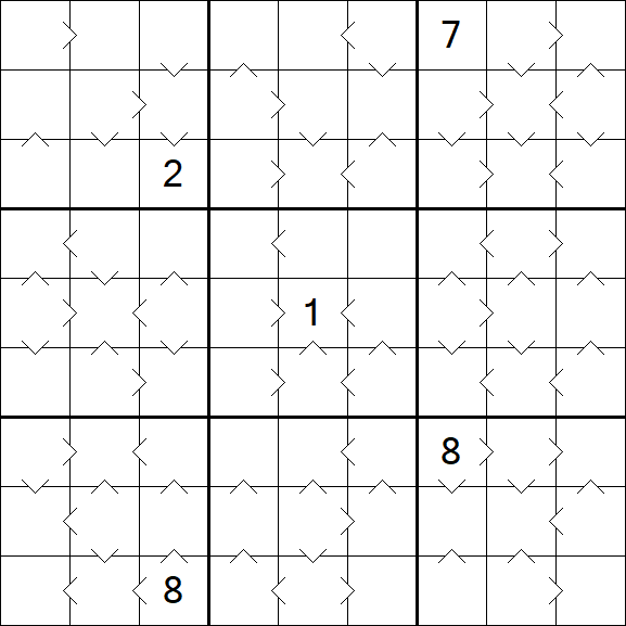 Greater Than Sudoku - Difficile