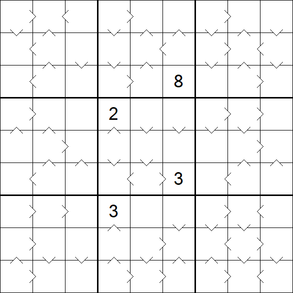 Greater Than Sudoku - Difficile