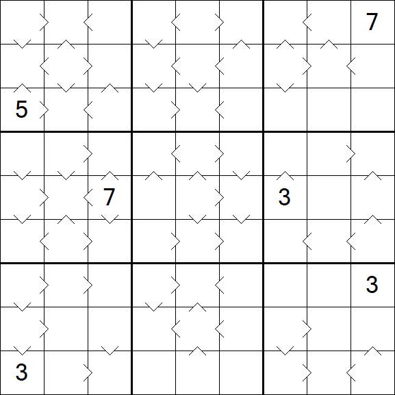 Greater Than Sudoku - Difficile