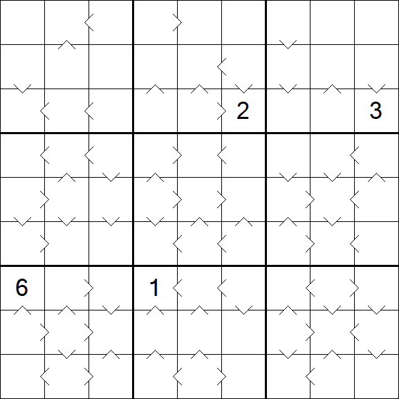 Greater Than Sudoku - Difficile