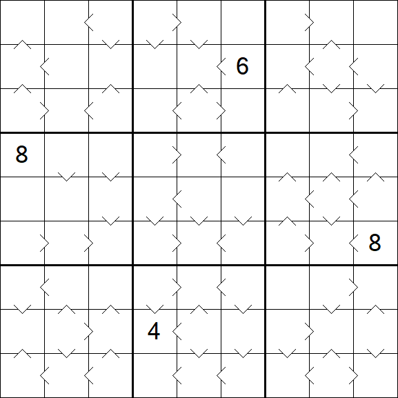 Greater Than Sudoku - Difficile