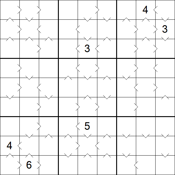 Greater Than Sudoku - Difficile