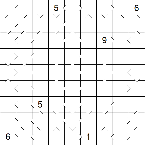 Greater Than Sudoku - Hard
