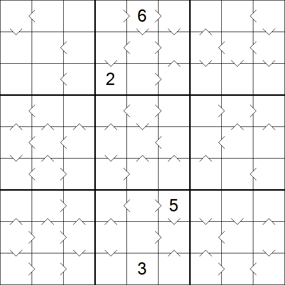 Greater Than Sudoku - Hard