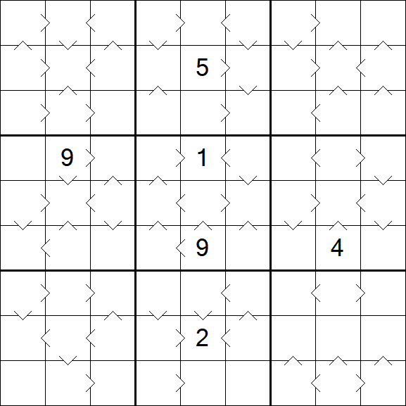Greater Than Sudoku - Hard