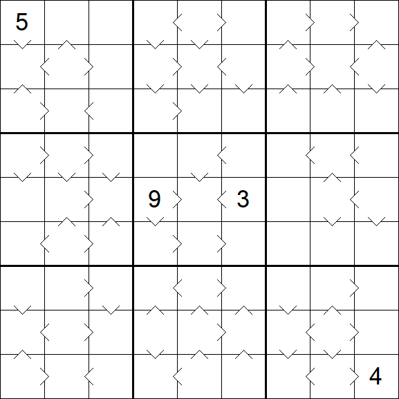 Greater Than Sudoku - Hard
