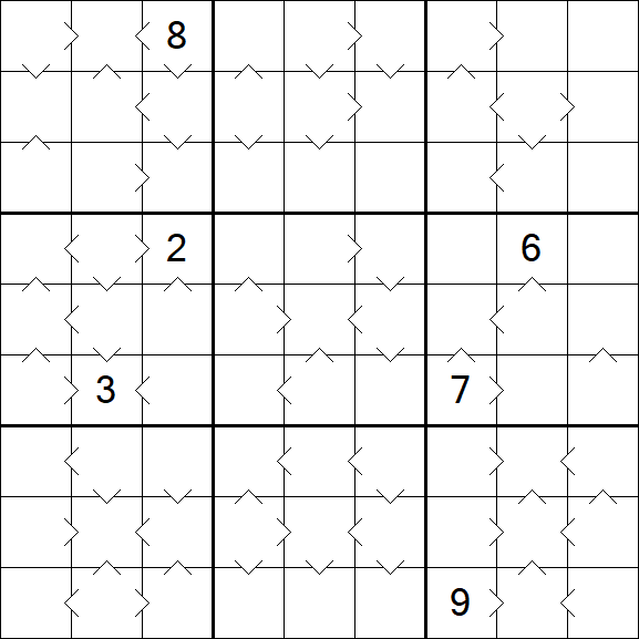 Greater Than Sudoku - Hard