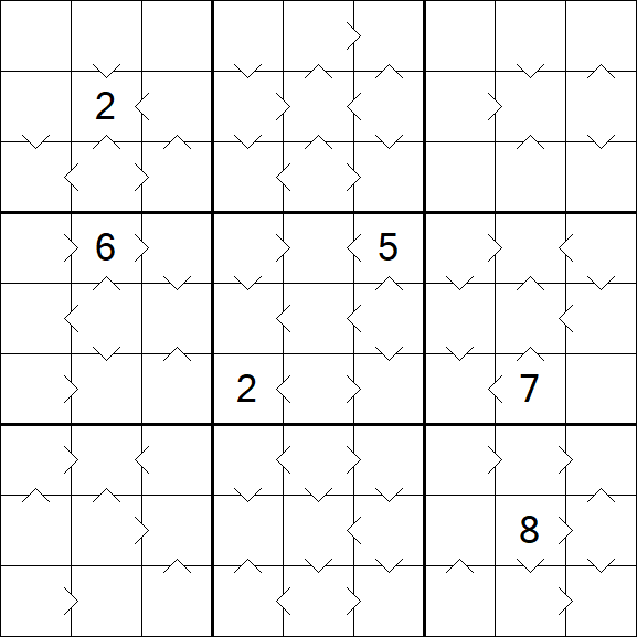 Greater Than Sudoku - Hard