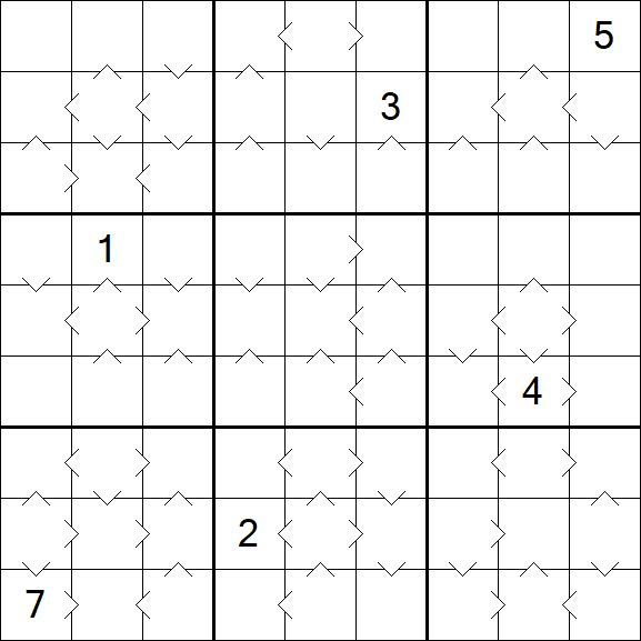 Greater Than Sudoku - Hard