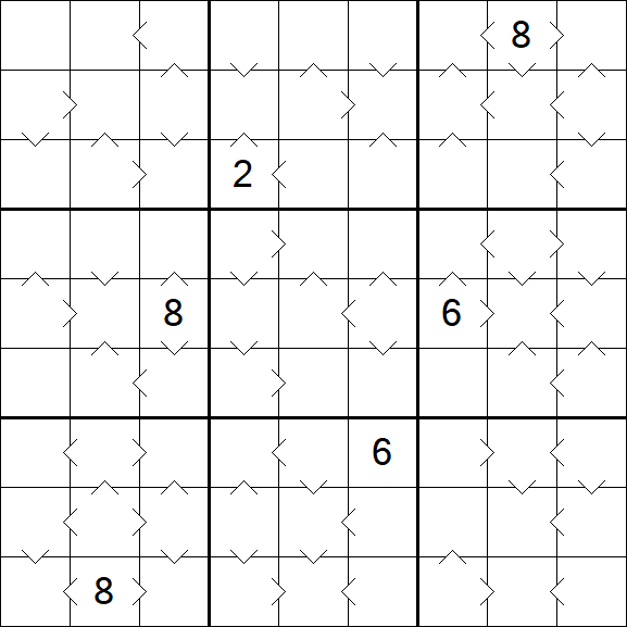 Greater Than Sudoku - Hard