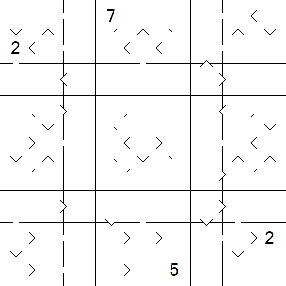 Greater Than Sudoku - Difficile