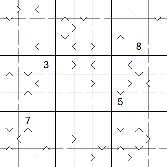 Greater Than Sudoku - Difficile