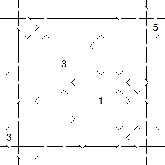 Greater Than Sudoku - Difficile