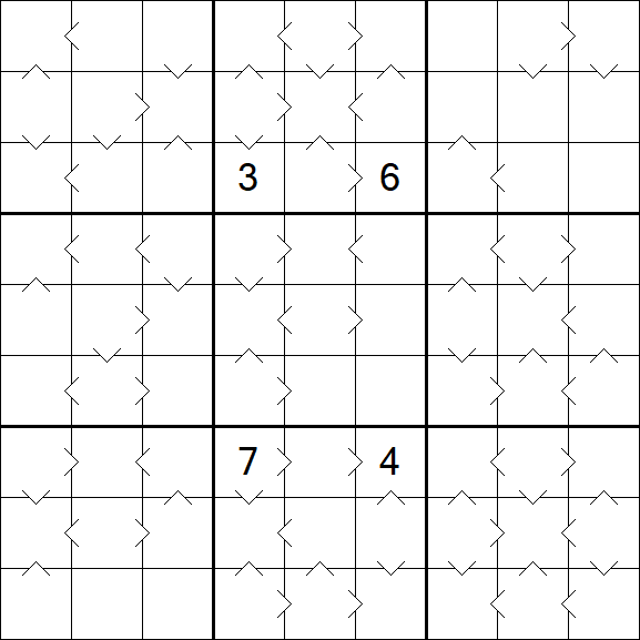Greater Than Sudoku - Difficile