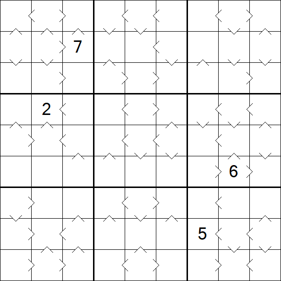 Greater Than Sudoku - Difícil