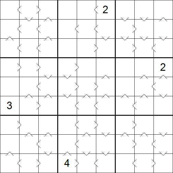 Greater Than Sudoku - Schwierig