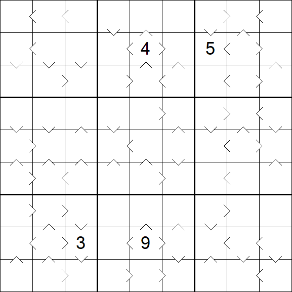 Greater Than Sudoku - Difficile