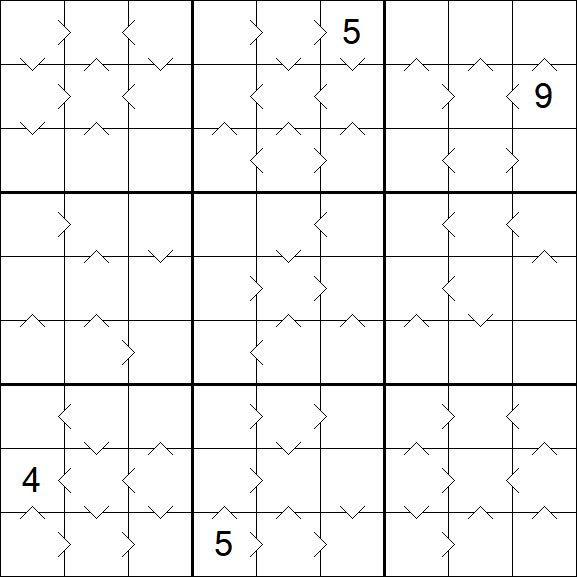 Greater Than Sudoku - Difficile