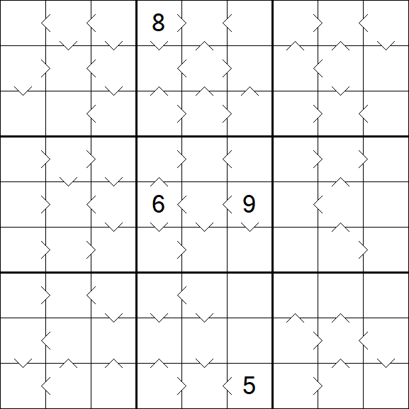 Greater Than Sudoku - Difícil