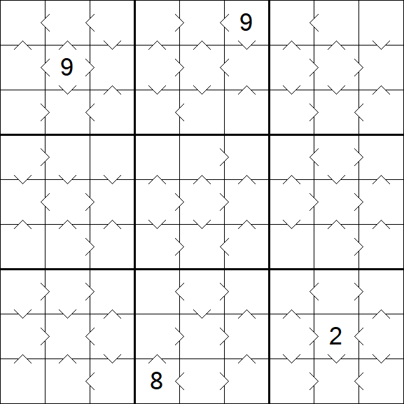 Greater Than Sudoku - Médio