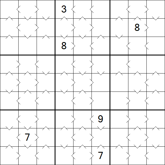 Greater Than Sudoku - Médio