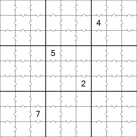 Greater Than Sudoku - Medium