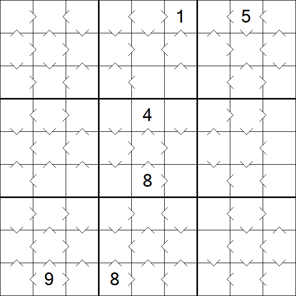 Greater Than Sudoku - Medium