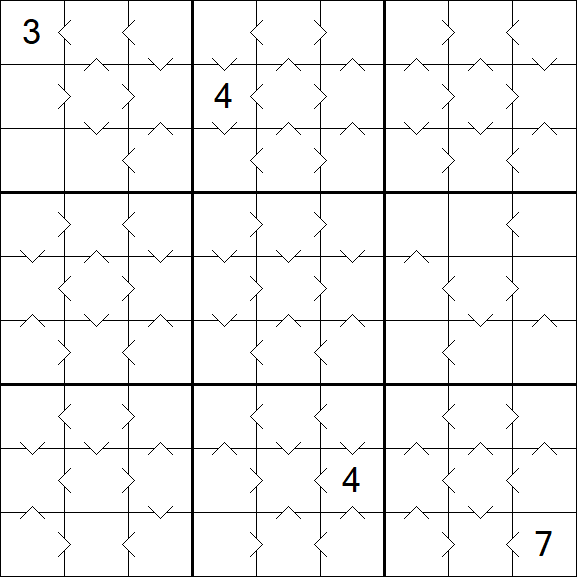 Greater Than Sudoku - Medium