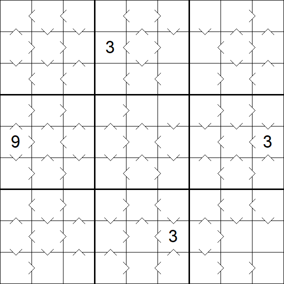 Greater Than Sudoku - Medium