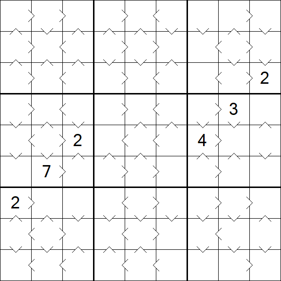 Greater Than Sudoku - Medium