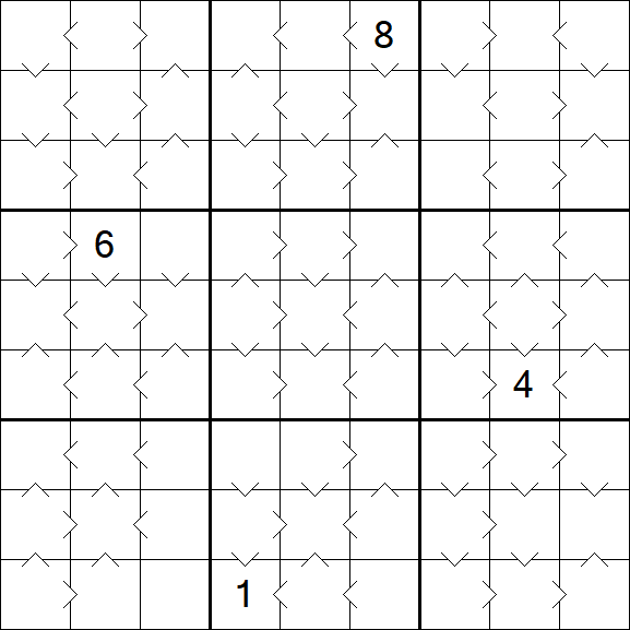Greater Than Sudoku - Medium