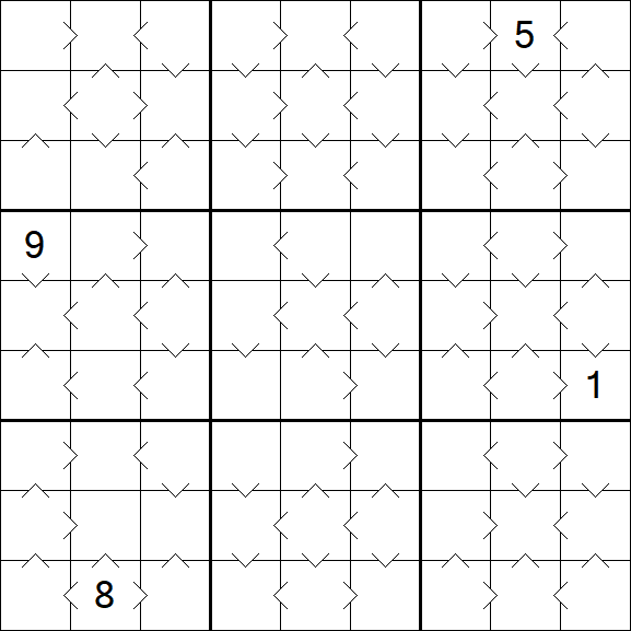 Greater Than Sudoku - Medium