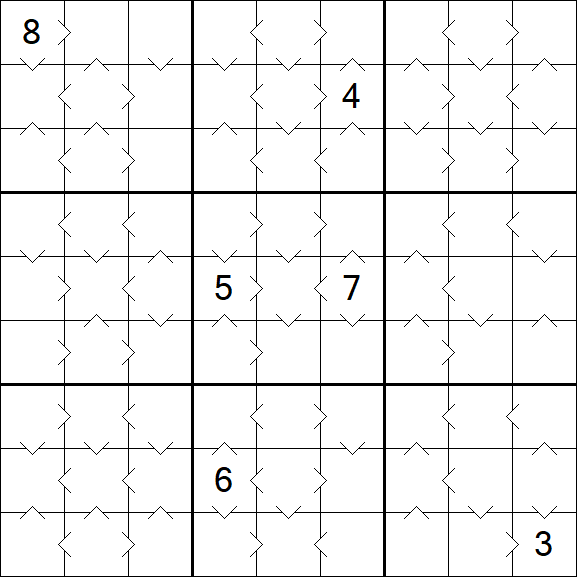 Greater Than Sudoku - Medium