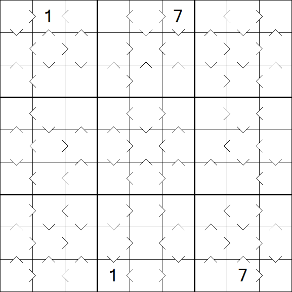 Greater Than Sudoku - Medium