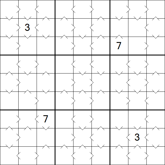 Greater Than Sudoku - Medium