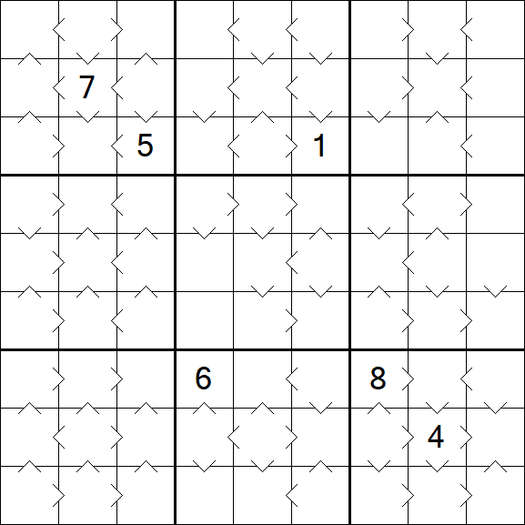 Greater Than Sudoku - Moyen