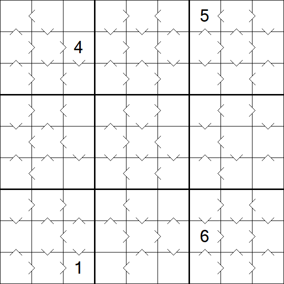 Greater Than Sudoku - Medium