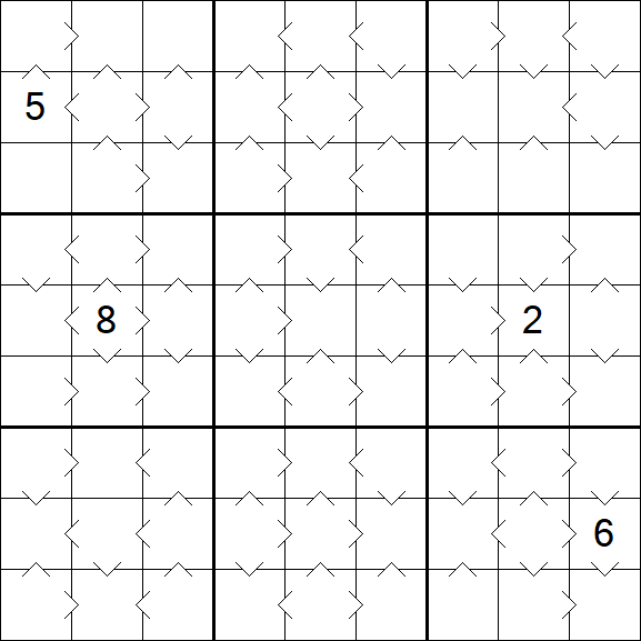 Greater Than Sudoku - Medium