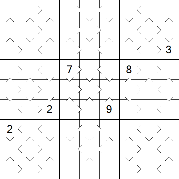 Greater Than Sudoku - Medium